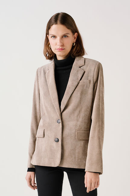 Veste vambre2 taupe femme