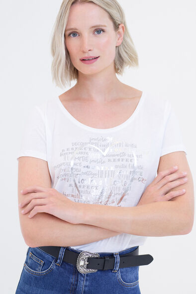 t shirt sheila wit vrouw T-shirt Sheila wit vrouw