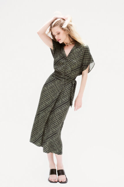 Abito Rashlys verde cachi donna