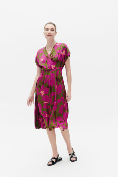 Robe rtelma vert olive femme