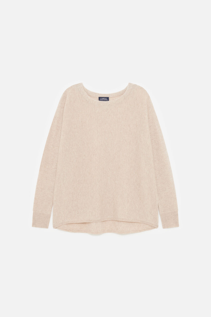 mamelia 100% cashmere sweater light grey woman