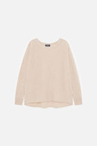 mamelia 100% cashmere sweater light grey woman