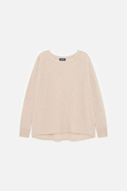 maglione mamelia 100% cachemire grigio chiaro donna