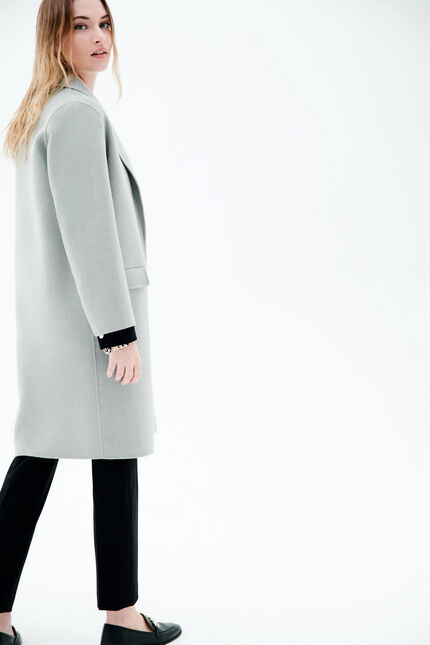 Manteau gaenore bleu pastel femme