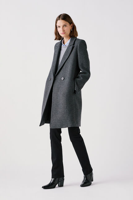 Manteau Gerard gris fonce femme