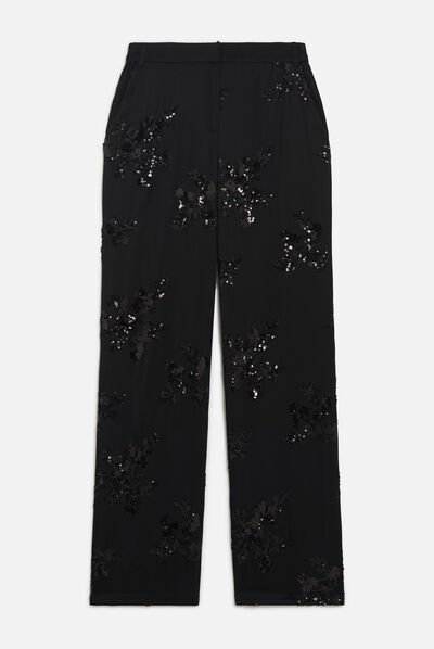 Pantalon placidi noir femme