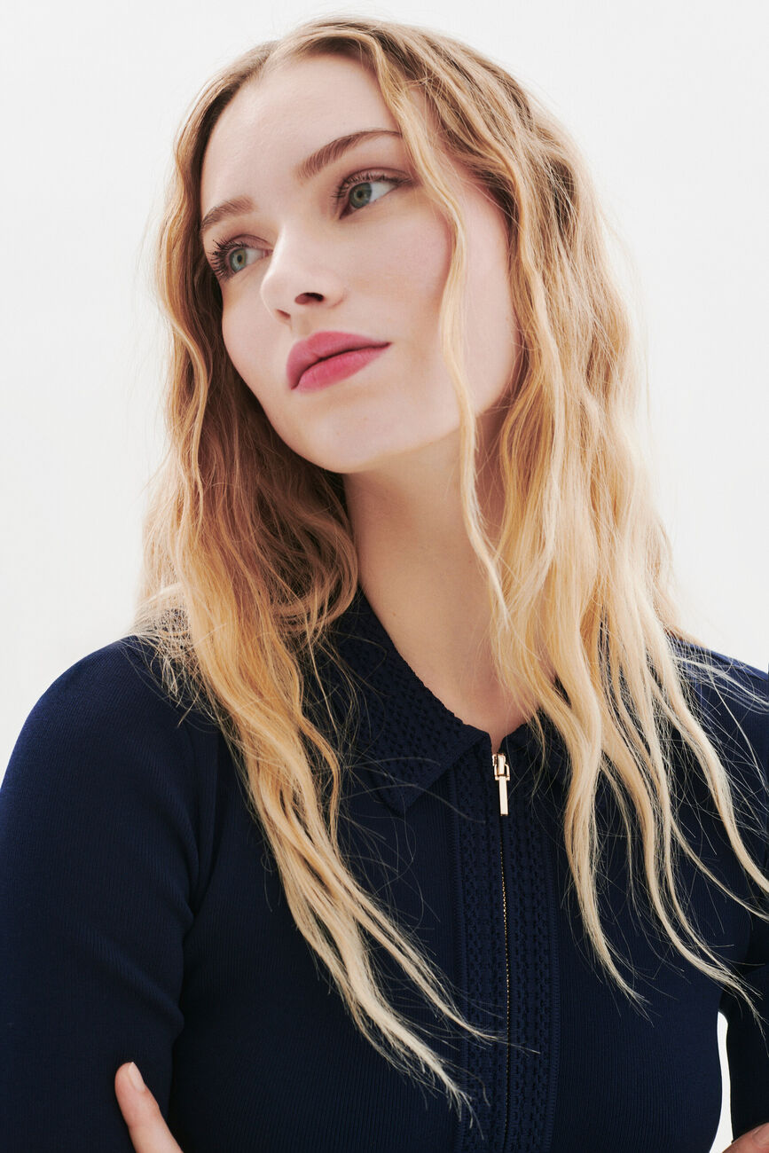 Rmalou dress navy blue woman