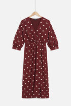 Rayan dress burgundy woman