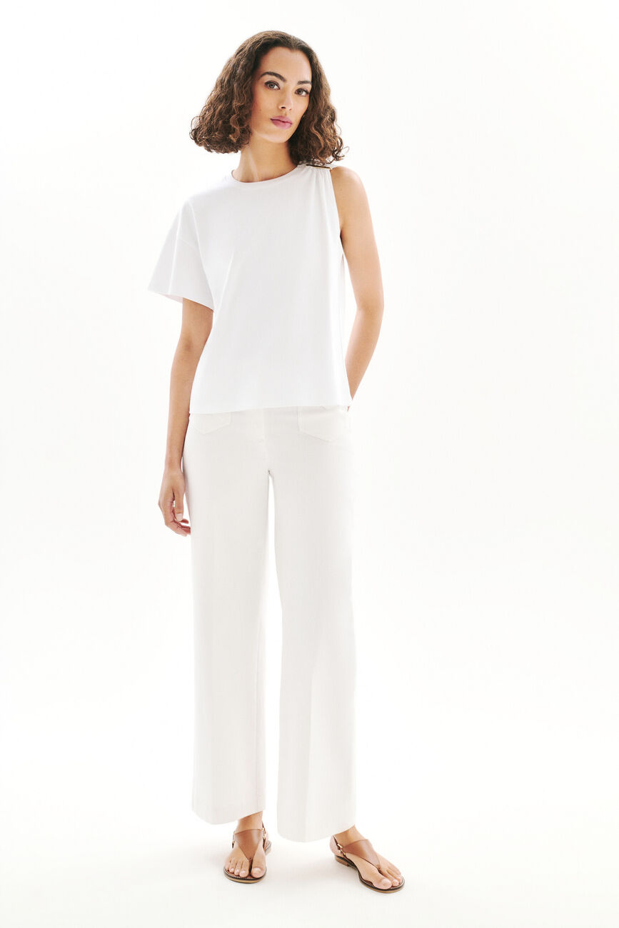 Camiseta Tlouane blanco mujer