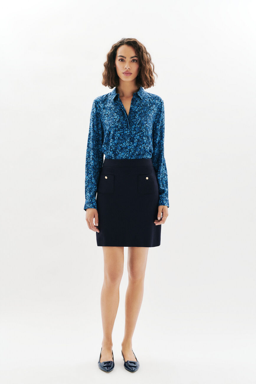 Rok Jaddy1 marineblauw vrouw