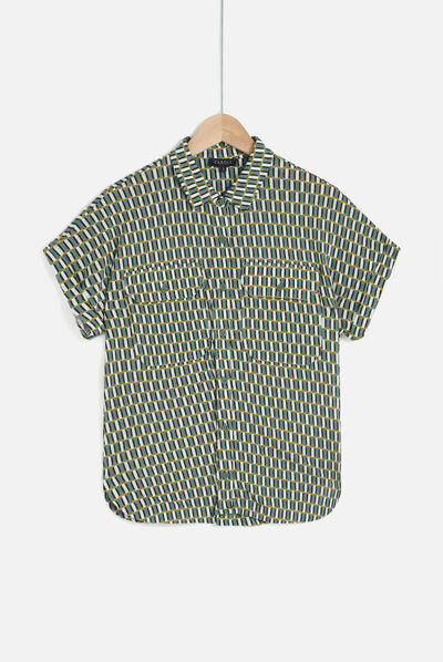 T-shirt eva vert kaki femme