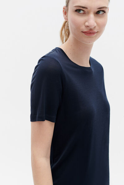 tshirt tika bleu marine femme