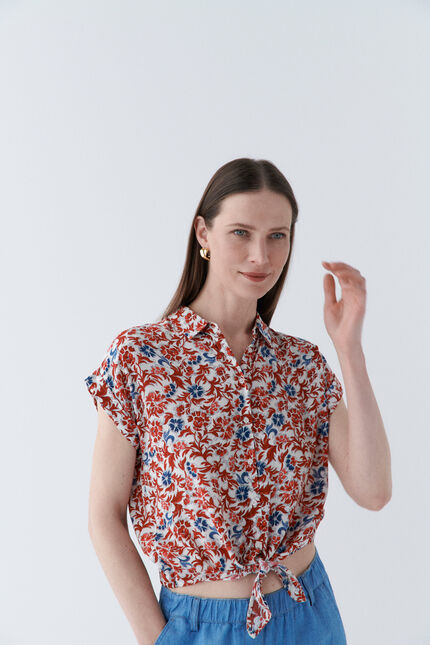 Camicia clivio2 rosso chiaro donna