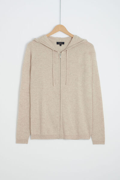 gilet basile b beige femme