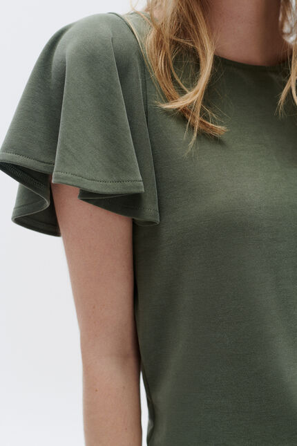 Tshirt sara vert kaki femme
