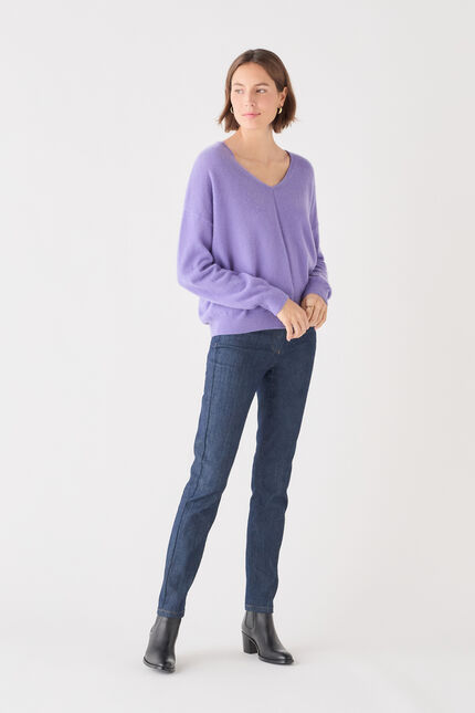 Maglione Mthelmina 100% cashmere malva donna
