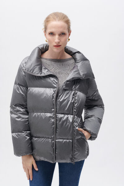Doudoune gedeon gris fonce femme