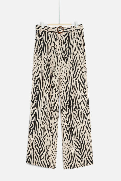 pantalon lenzo noir femme