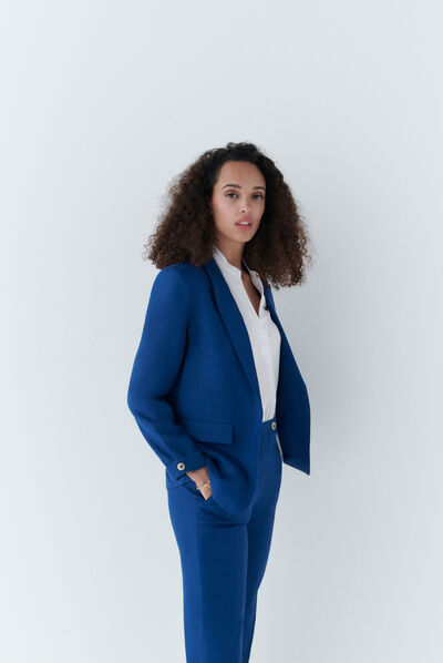 Blazer randine bleu femme