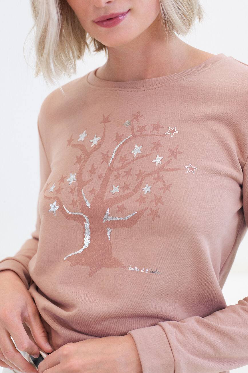 Sweatshirt Lamia rot damen