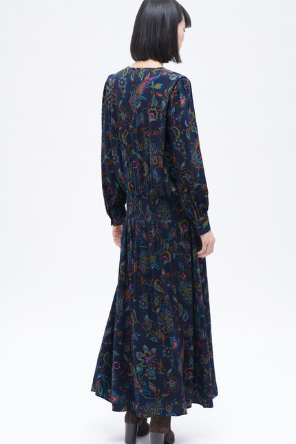 rybilo dress navy blue woman
