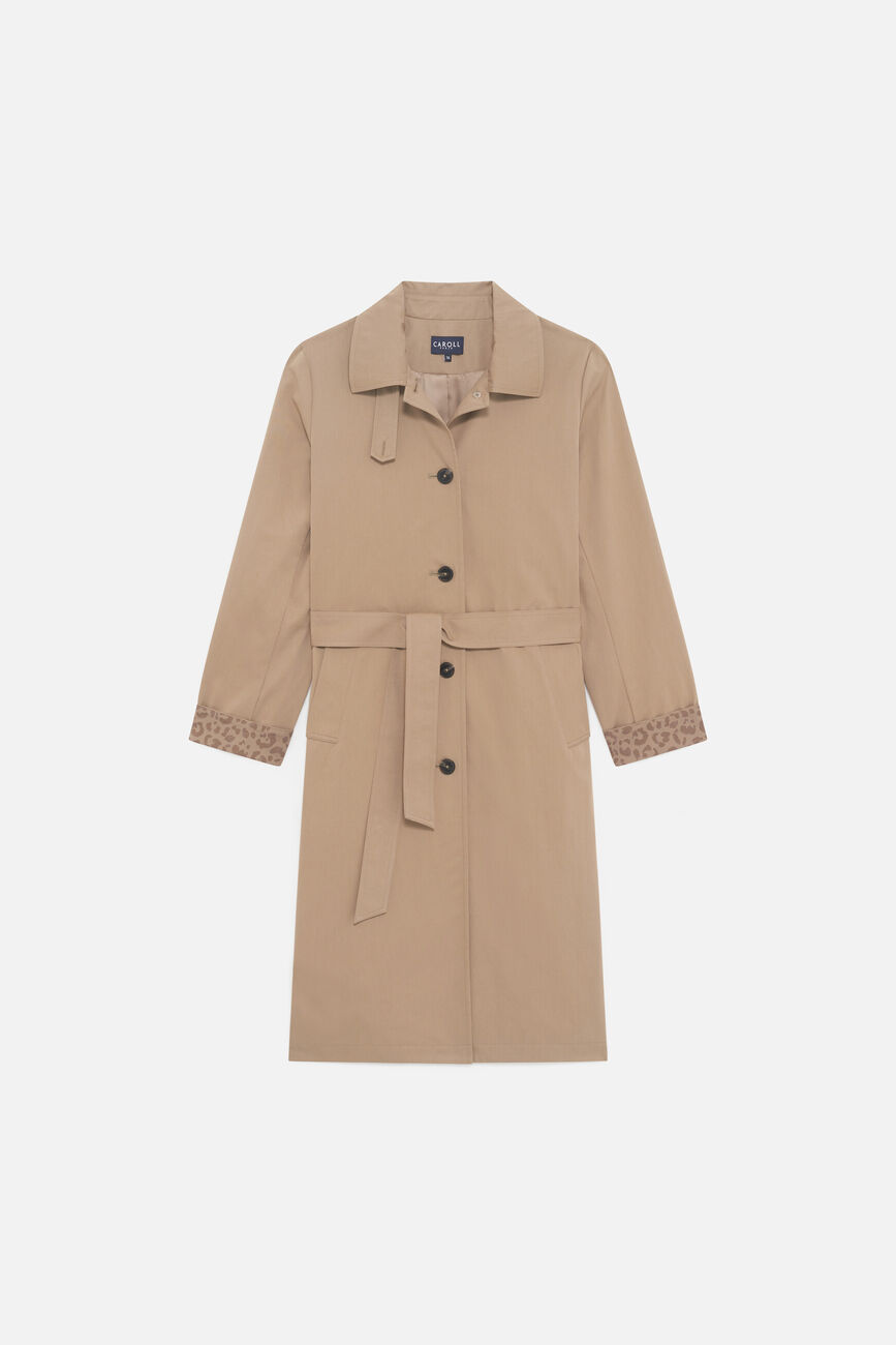 Gelisol trench coat taupe woman