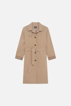 Gelisol trench coat taupe woman