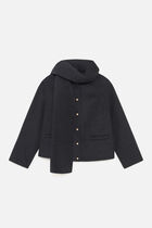 Gentiane coat grey woman