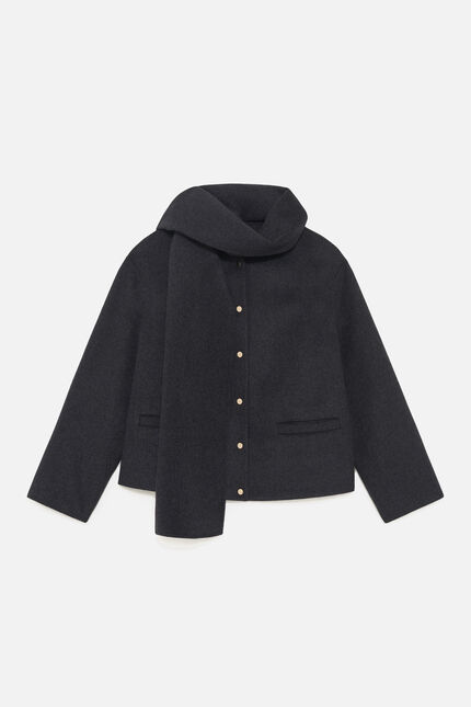 Manteau Gentiane gris femme