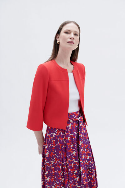 veste pauline rouge femme