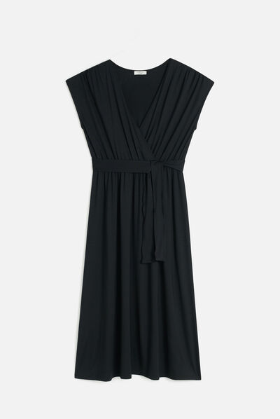 Vestido Rwendy negro mujer