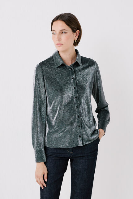 T-shirt talba4 gris argent femme