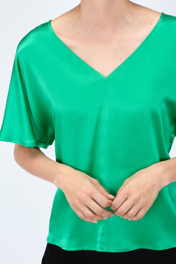blouse selma 100 soie vert menthe femme Blouse selma 100% soie vert menthe femme