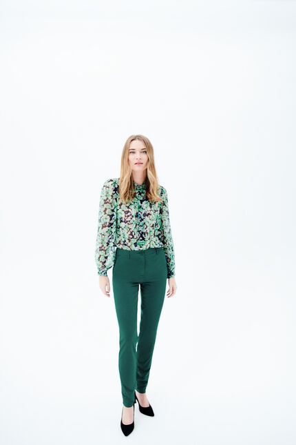 pantalon adelmo vert emeraude femme
