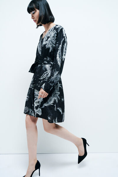 Robe rocha noir femme
