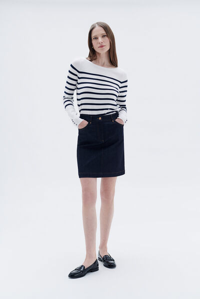Jupe jlucia denim double stone femme