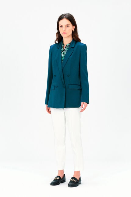 Veste violon bleu petrole femme
