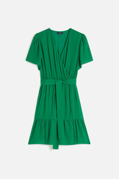 Robe rarielle vert menthe femme