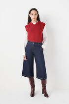 pepper trousers raw denim woman
