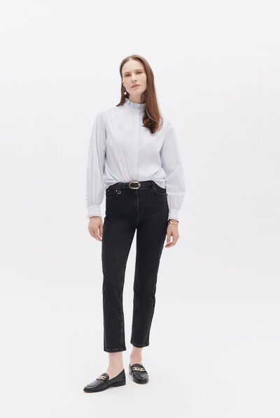 Pantalon plenny gris fonce femme