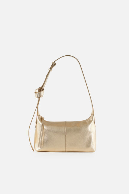 Sac Soa en cuir naturel couleur or femme