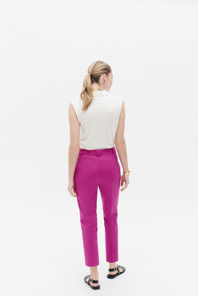 pantalon bobby violet femme