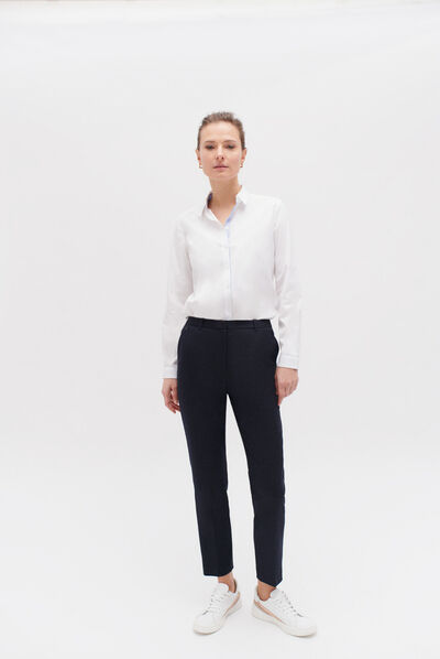 pantalon cesar bleu marine femme