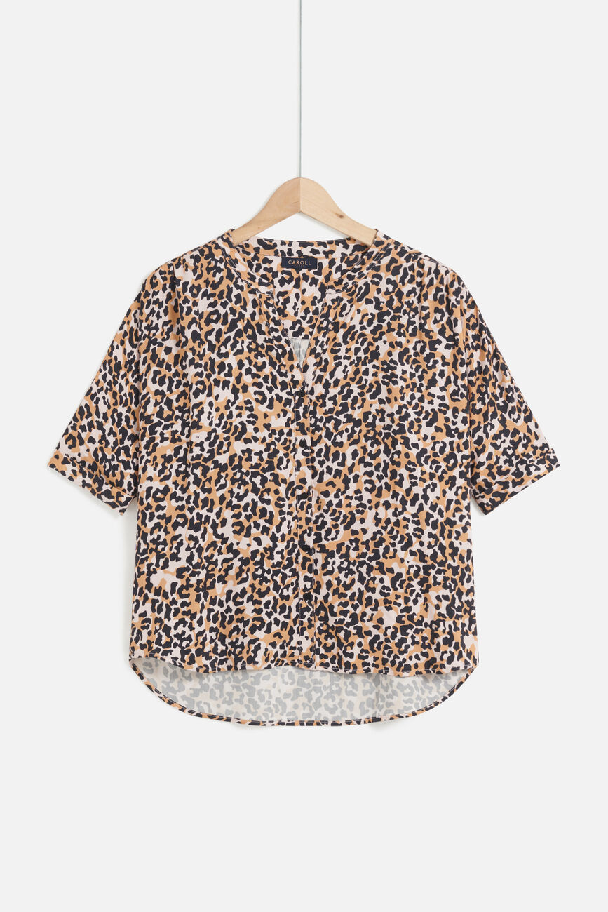 Cado3 shirt cognac brown woman