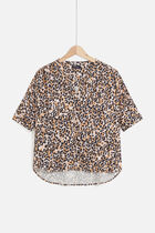 Cado3 shirt cognac brown woman