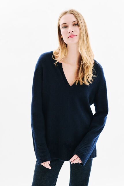 Mcatlyn sweater navy blue woman