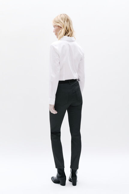 Pantalón Tony efecto revestido negro mujer