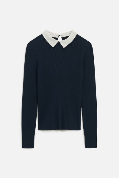 Pull margareth bleu marine femme