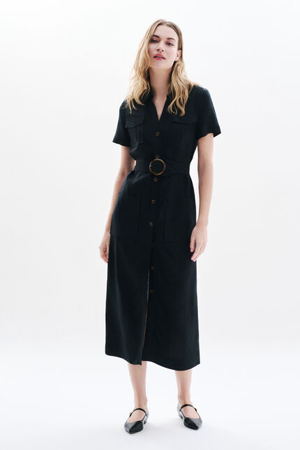 Kleid Rlaurine schwarz damen