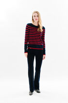 Mzoely 100% cashmere sweater navy blue woman